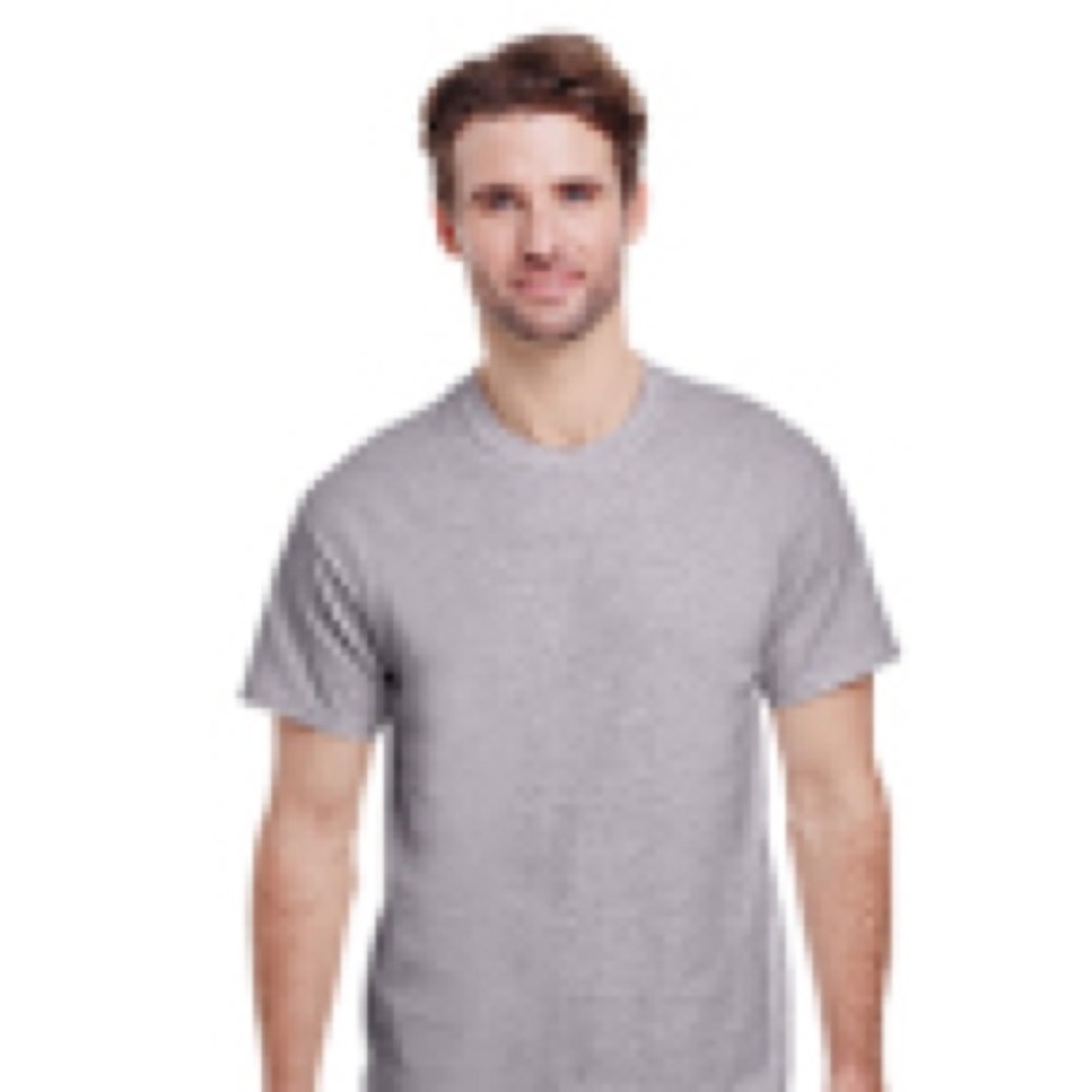 NEW Gildan 100% Cotton Tee Shirt - Ash Grey